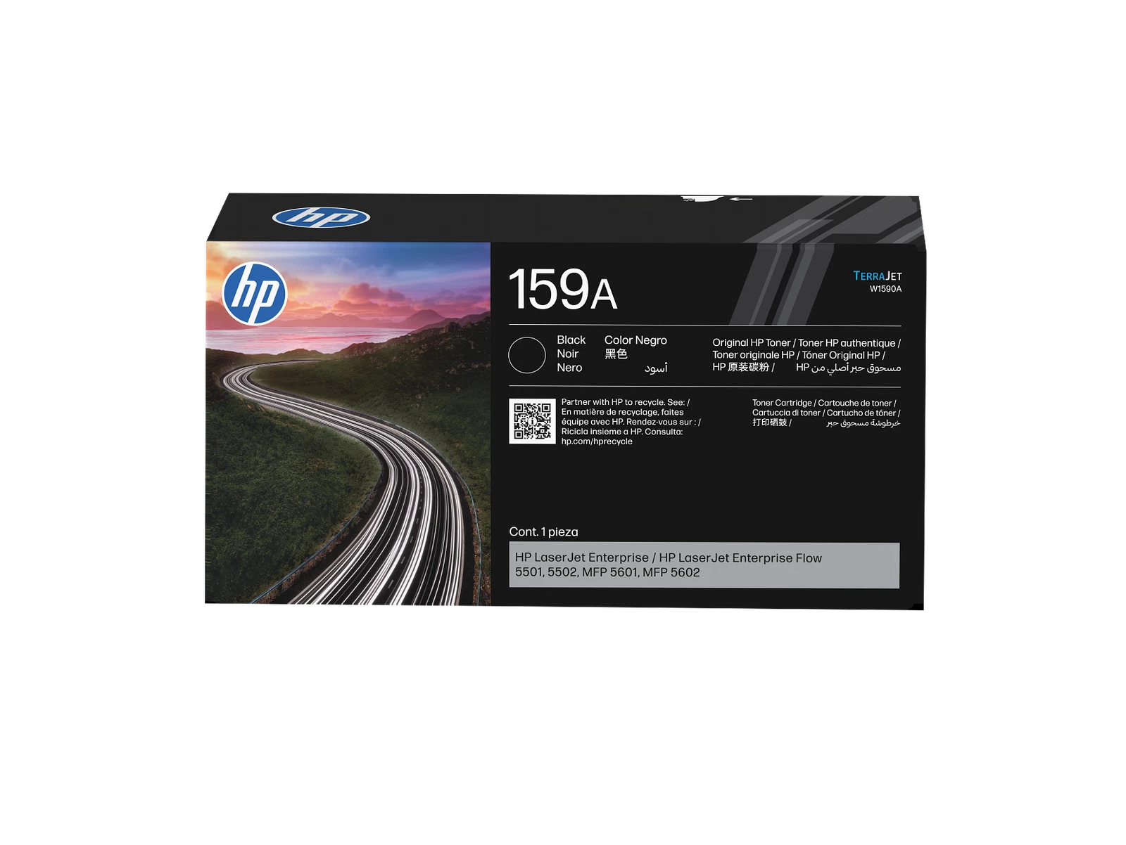 Genuine HP 159A Black Original LaserJet Toner Cartridge Standard Yield [W1590A] (5K)