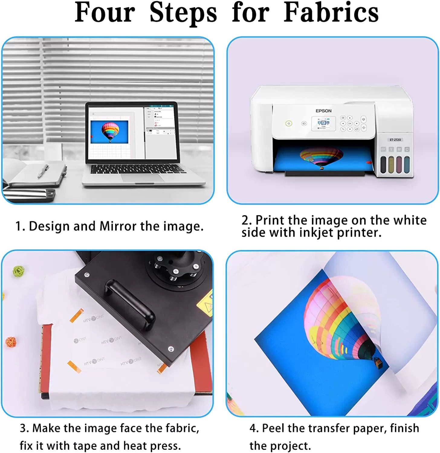 A-SUB A4 Sublimation Paper 100gsm 100 Sheets 210x297mm for Heat Press Printing