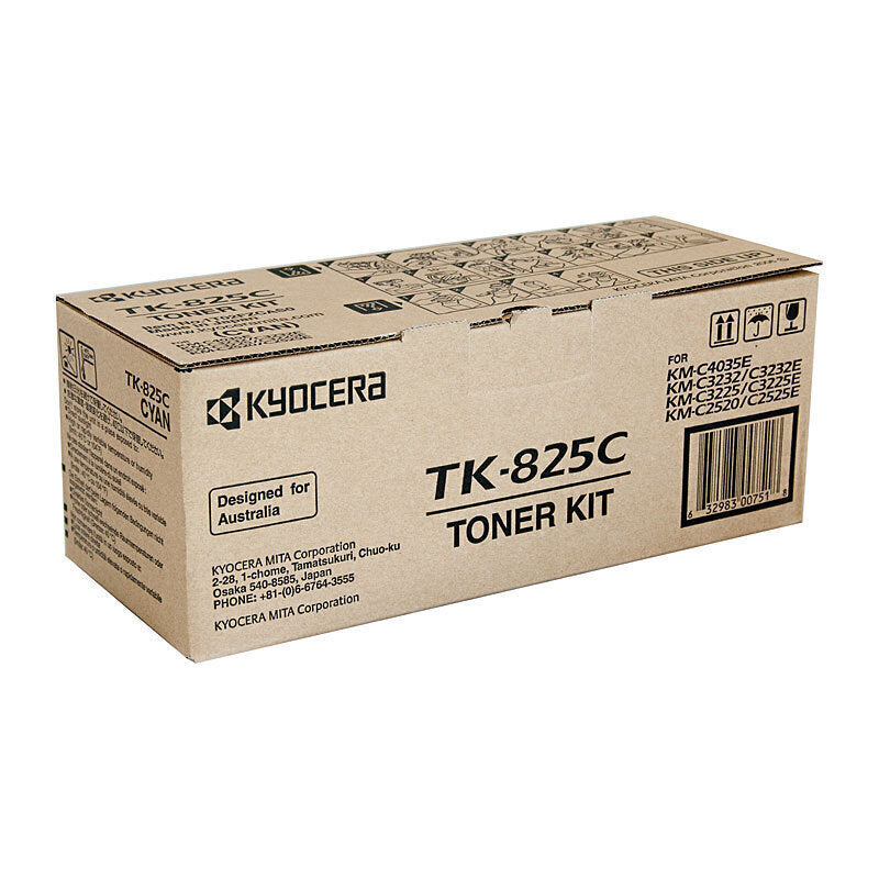 Kyocera TK825 Cyan Toner TK-825C