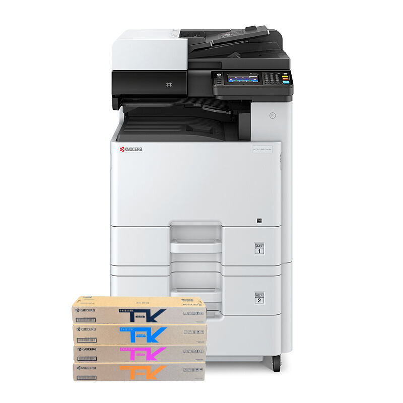 Kyocera ECOSYS M8124cidn A3 Colour Multifunction Printer with Paper Feeder +BONUS: TK8119 C/M/Y/K Toner Set