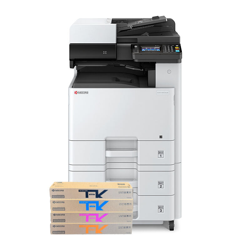 Kyocera ECOSYS M8124cidn A3 Colour Multifunction Printer with PF-471 Paper Feeder +BONUS: TK8119 C/M/Y/K Toner Set