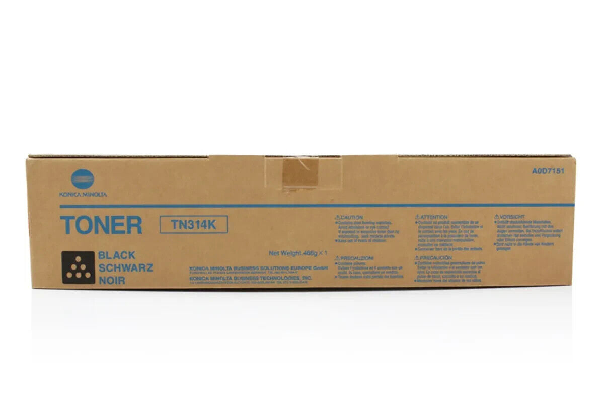 Genuine Konica Minolta Bizhub C353 Black Toner Cartridge TN314K [A0D7121]