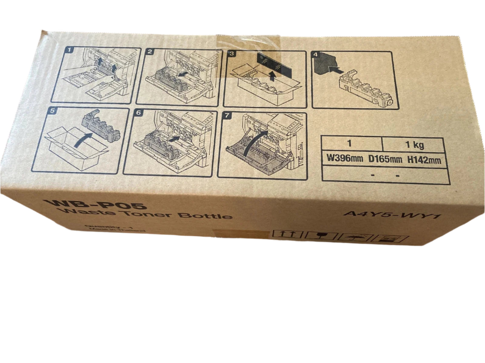 1 x Genuine Konica Minolta Bizhub C3350 C3850 Waste Toner Bottle WB-P05 [A4Y5WY1]