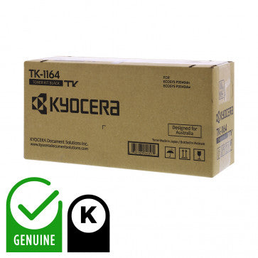 Genuine Kyocera Tk-1164 Black Toner Kit/cartridge For P2040Dn/p2040Dw Tk1164 (7.2K) Cartridge -