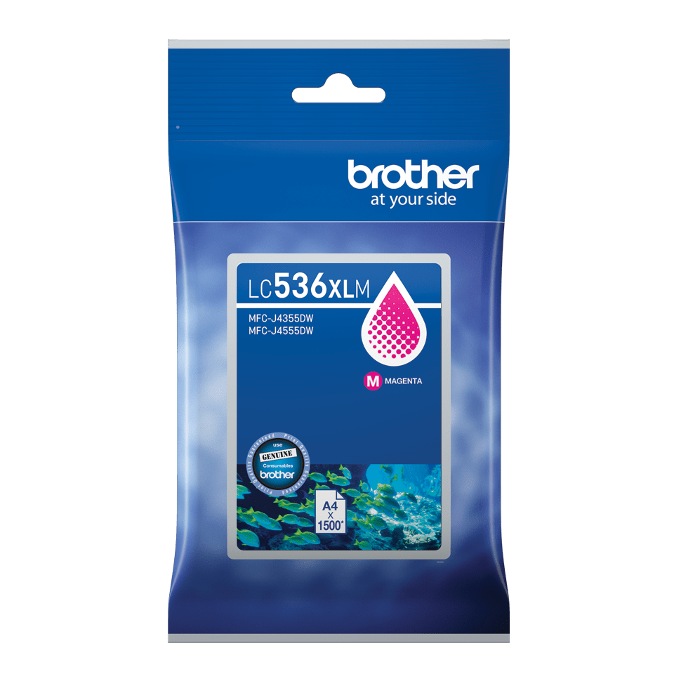 *NEW* Brother LC536XLM Magenta Ink Cartridge – Original High Yield – 1,500 Pages