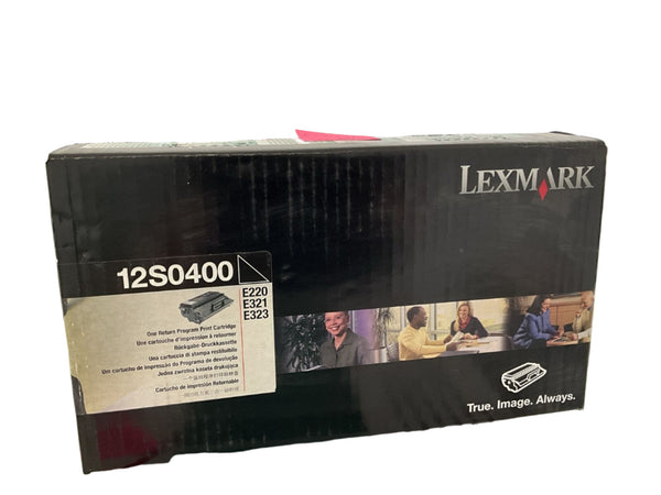 1 x Genuine Lexmark E220 E321 E323 Black Toner Cartridge Return Program (2.5K)