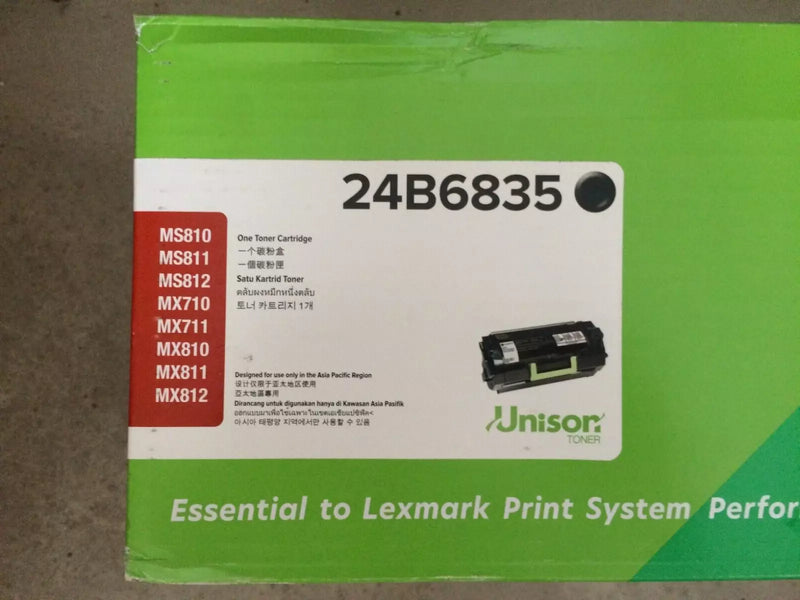 *SALE!* Genuine Lexmark 24B6835 BLACK Extra High Yield Toner for MS810 MS811 MS812 MX710 MX711 MX810 MX811 MX812