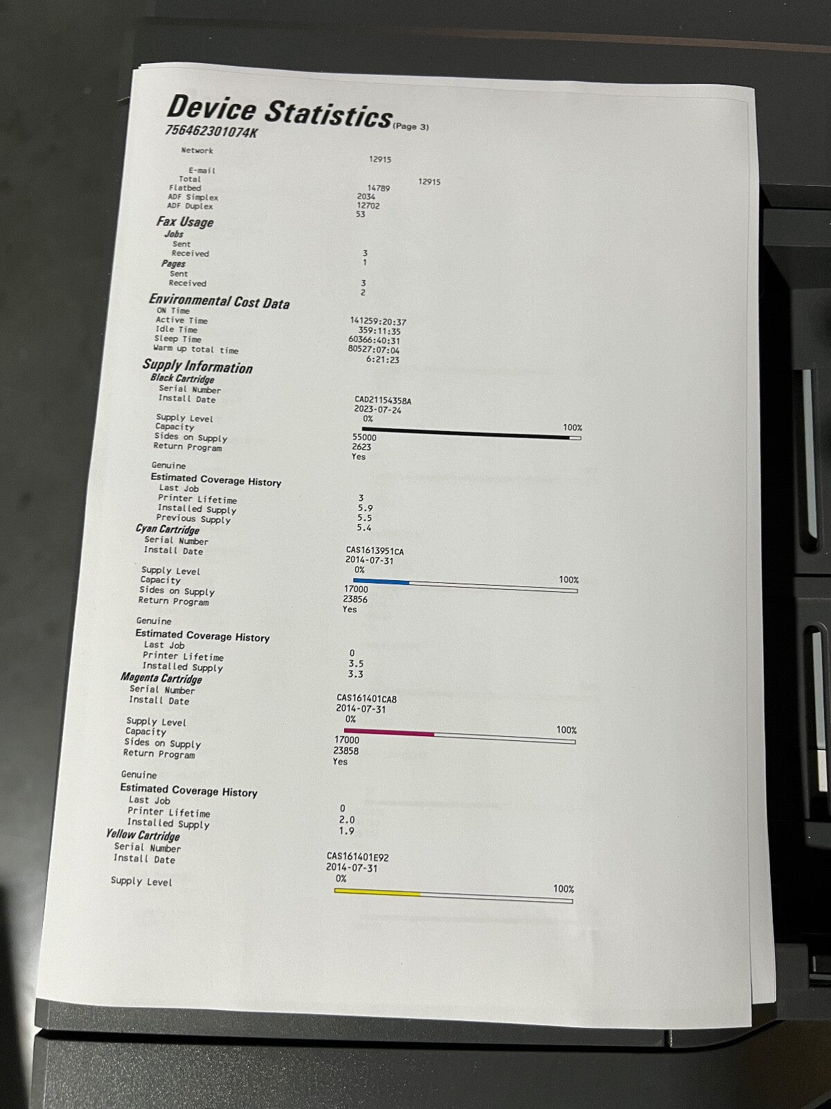 *RFB* Lexmark CX860DE 57PPM A4 Colour Multifunction Printer [42K0665] CX860DTE *Ex-Leasing Unit*