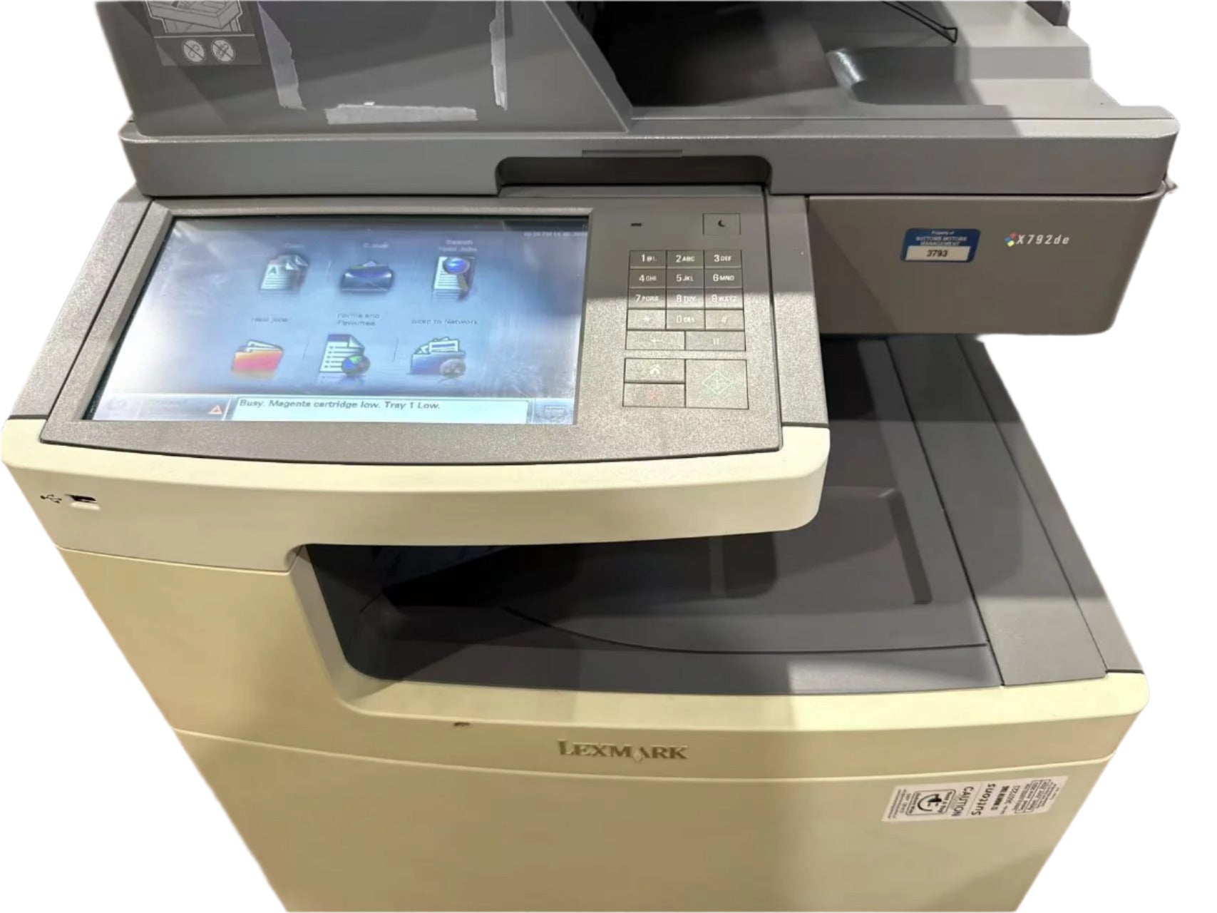 *Used!*Lexmark X792de A4 Colour Laser Multifunction Printer – Duplex 47PPM [47B1021]