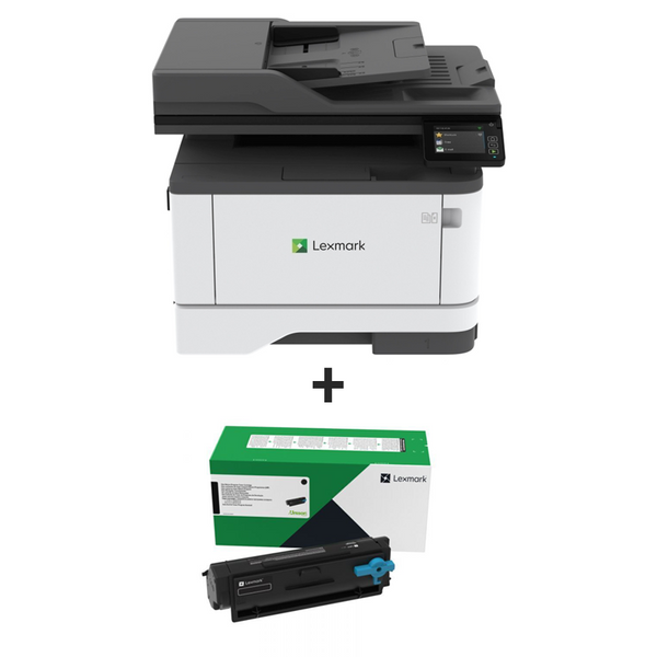 Bundle: Lexmark MB3442i A4 Mono Laser MFP Printer 29S0394 +  BLACK Toner Cartridge B346000 (1.5K) LX346