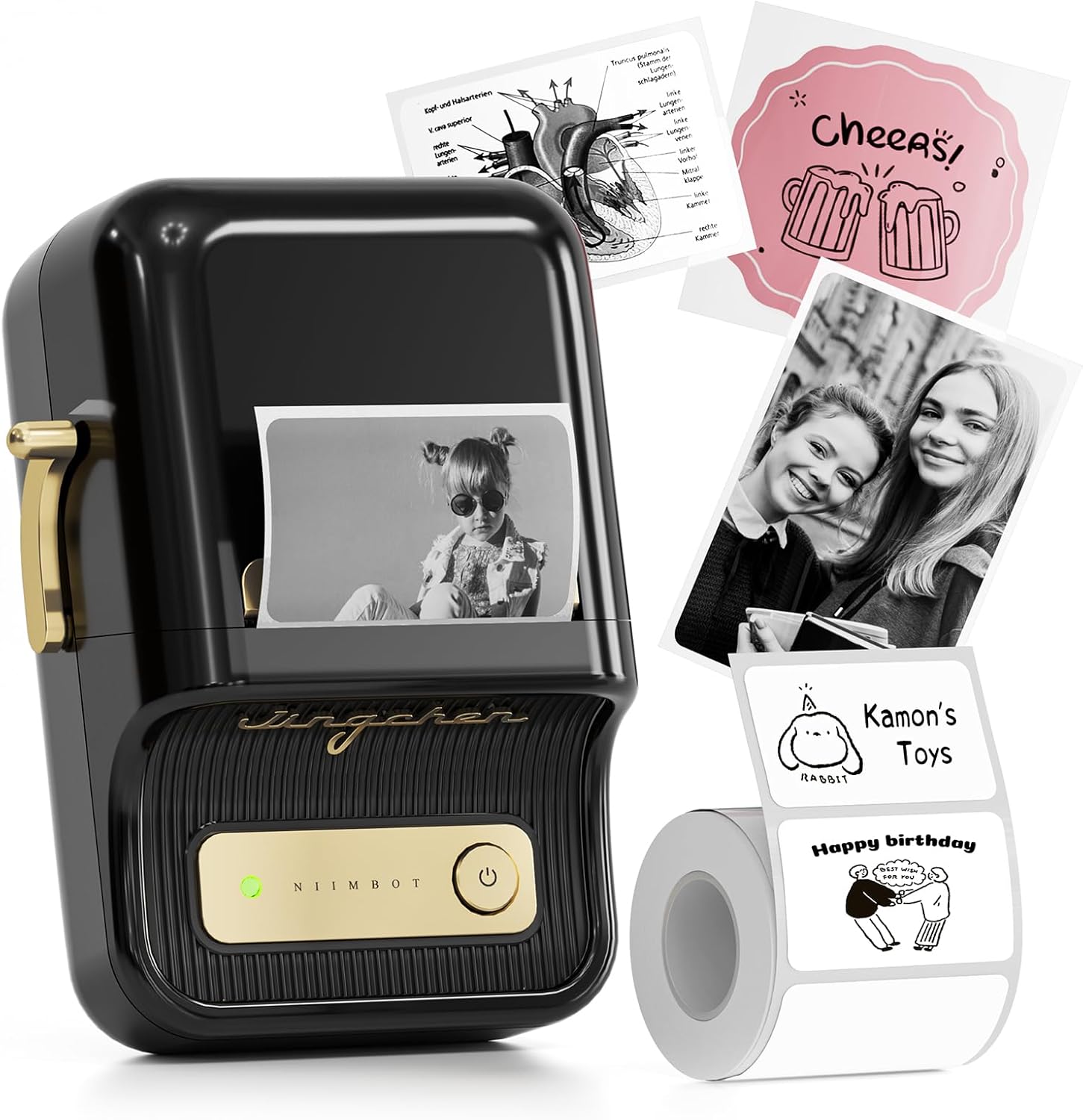 *New!* Niimbot B21 Classic Black Thermal Smart Label Printer BT [NIIMBOTB21]