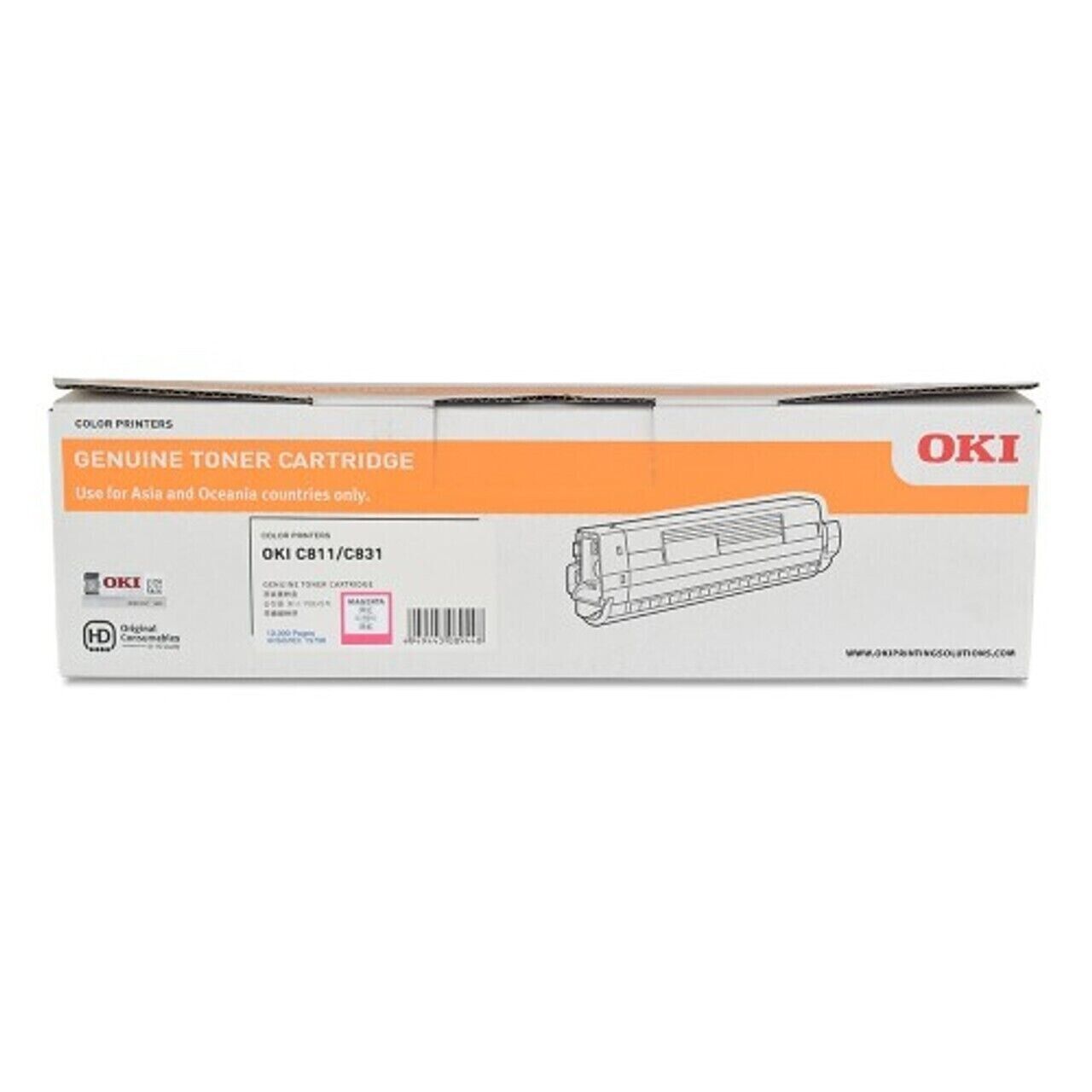 *SALE!* Genuine OKI C811 C831N Magenta Toner Cartridge (10K) [44844526]