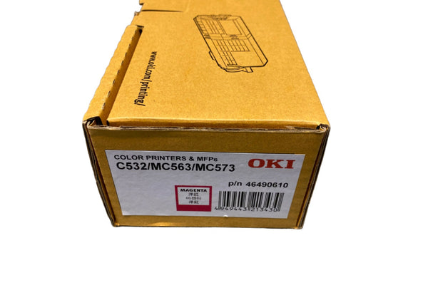 Genuine OKI 46490610 Magenta Toner Cartridge for C532dn MC563dn MC573dn (6K)