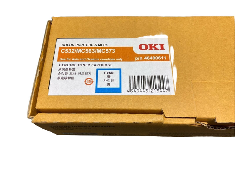 *SALE!* Genuine OKI 46490611 Cyan Toner Cartridge for C532dn MC563dn MC573dn (6K)