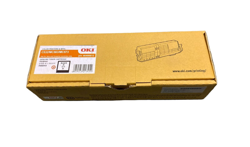 *SALE!* Genuine OKI 46490612 Black Toner Cartridge for C532dn MC563dn MC573dn (7K)