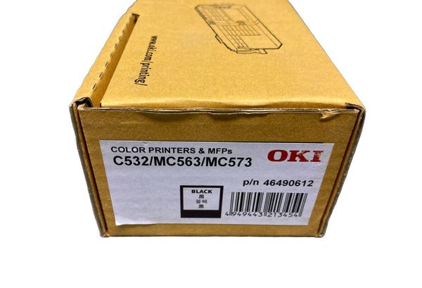 *SALE!* Genuine OKI 46490612 Black Toner Cartridge for C532dn MC563dn MC573dn (7K)