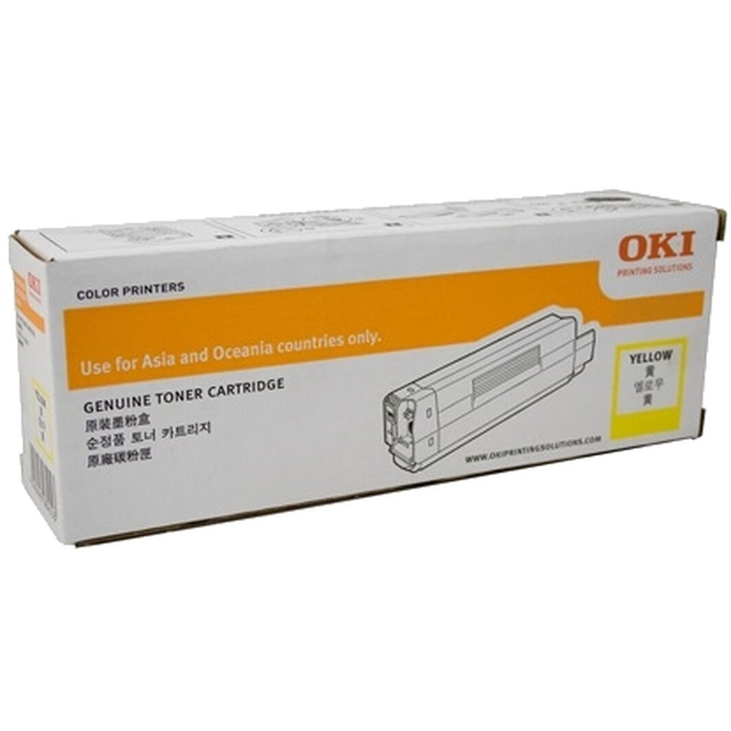 Genuine OKI 46507609 Yellow Toner Cartridge for C712 C712n C712dn