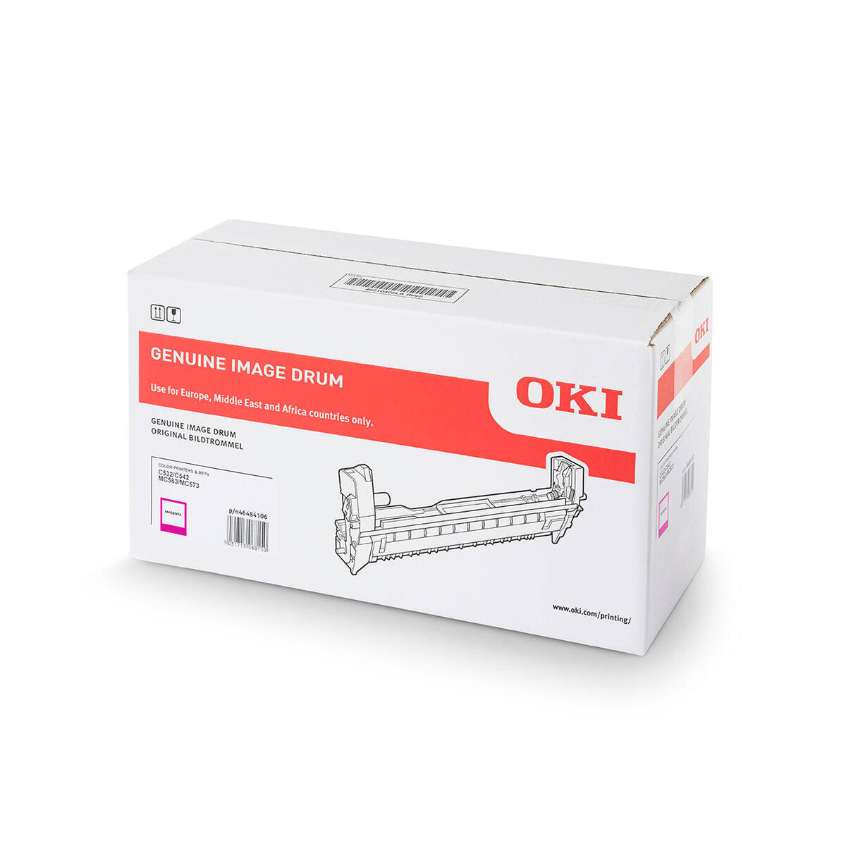 Genuine OKI 46484110 Magenta Imaging Drum Unit for C532dn MC563dn MC573dn
