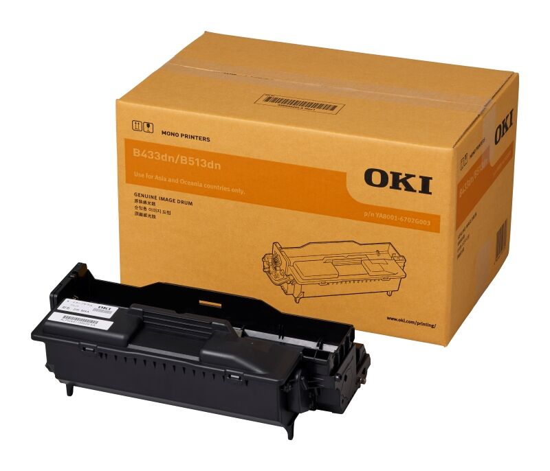 Genuine OKI Black Drum Unit for B433dn B513dn (30K) [YA8001-6702G003]