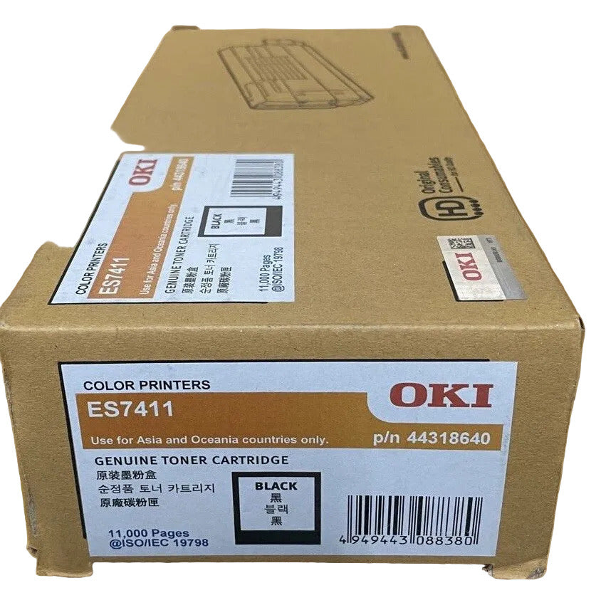 Genuine OKI ES7411 PRO7411 Black Toner Cartridge (11K Yield) [44318640]