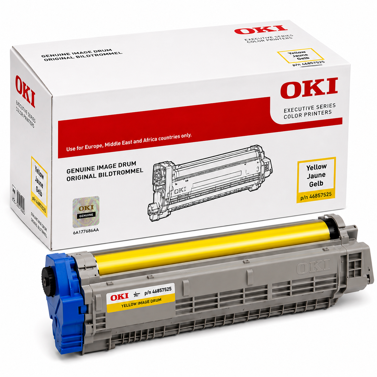 Genuine OKI EP Yellow Drum Cartridge for ES8434dn 30K Pages Average [46857525]
