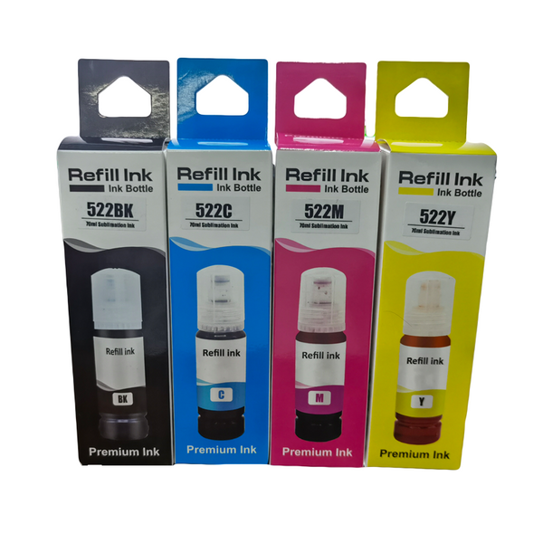 Oz Premium Dye Sublimation Refill Ink Bottle For Epson Ecotank Et2710 Et2810 Et2811 Et2820 Et4700