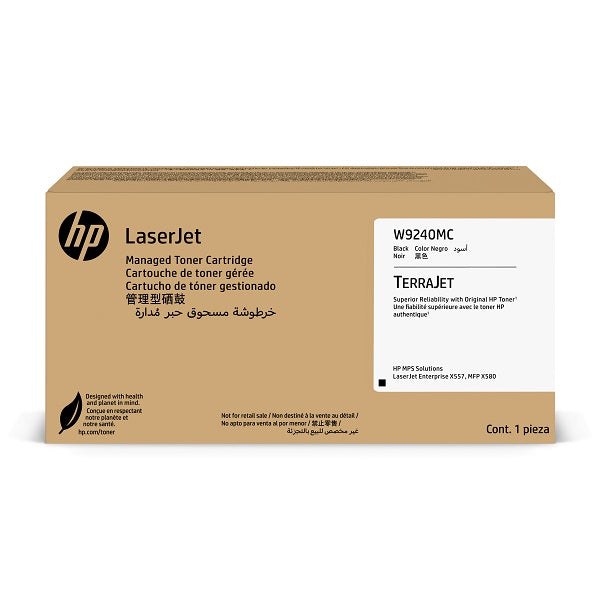 Genuine HP W9240MC Black Managed Toner Cartridge for Color LaserJet Enterprise X55745dn (21K)