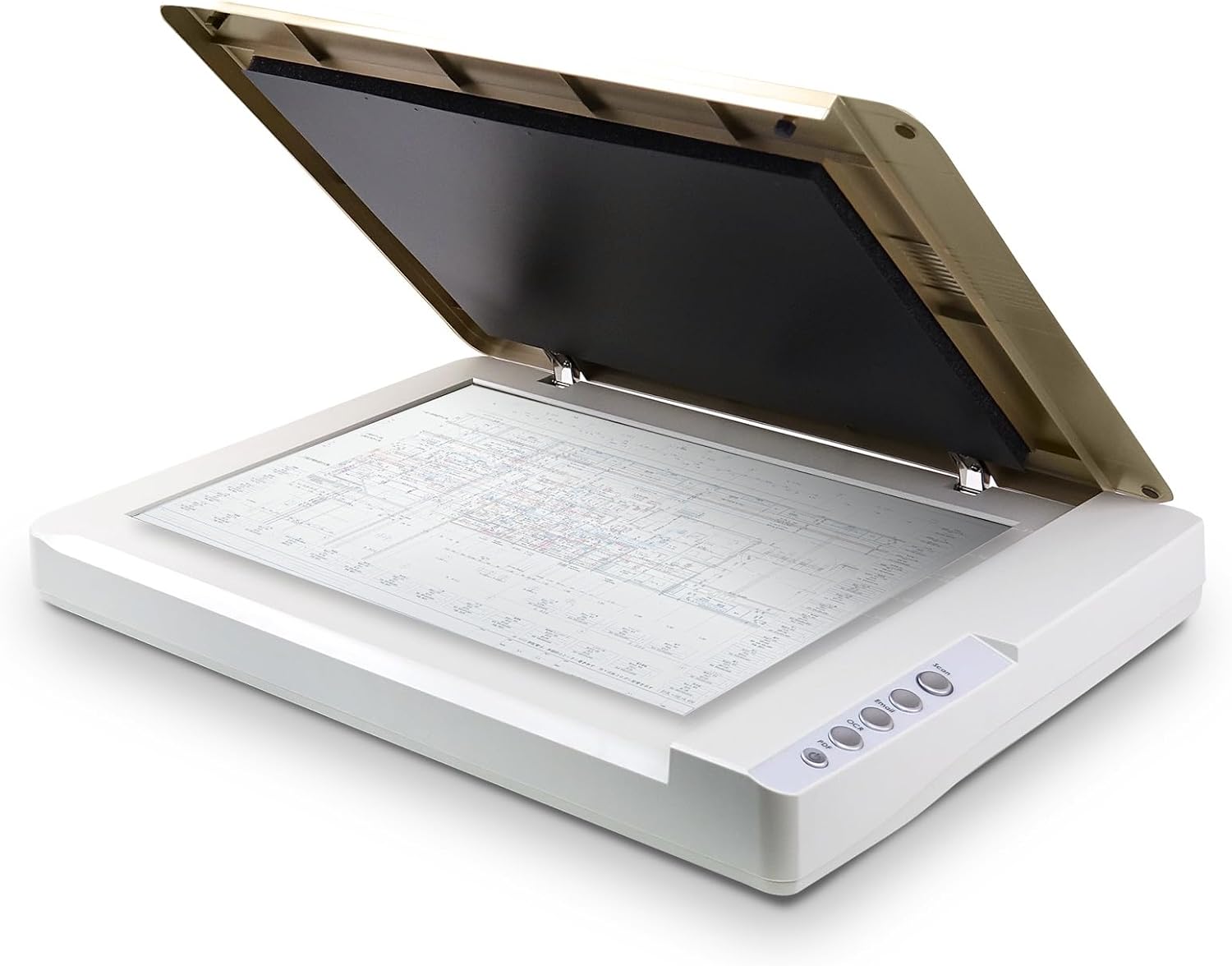 Plustek A3 Large Format Flatbed Color Book Document Scanner OpticSlim ...