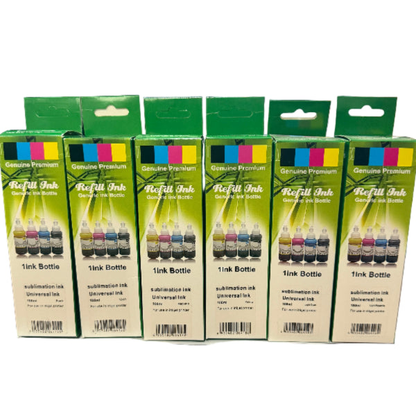 Refill ink sublimation set of 6 colour
