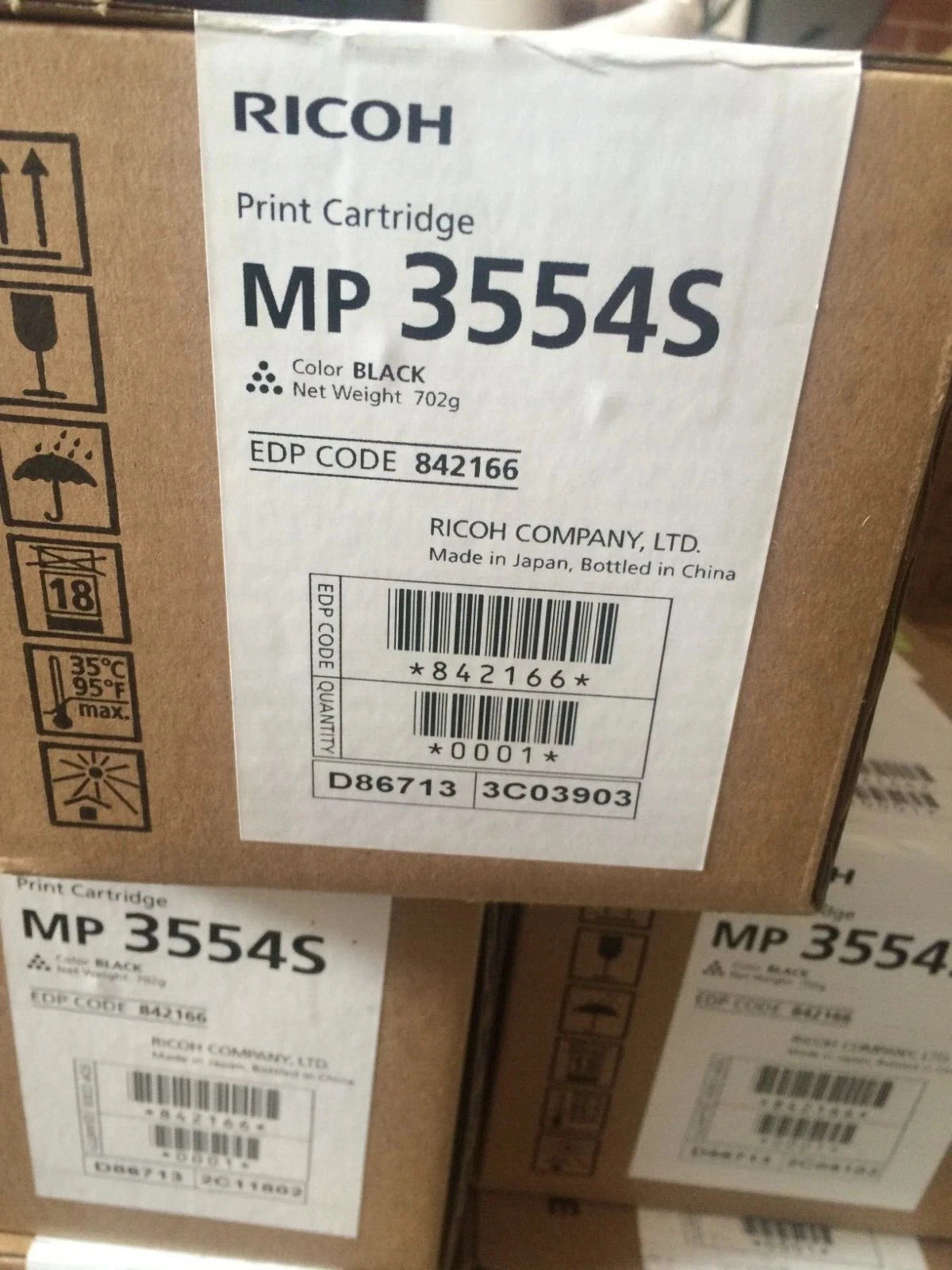 Genuine Ricoh 842166 Black Toner Cartridge for MP3554 / MP3554S / MP2554 / MP2555 (841995)