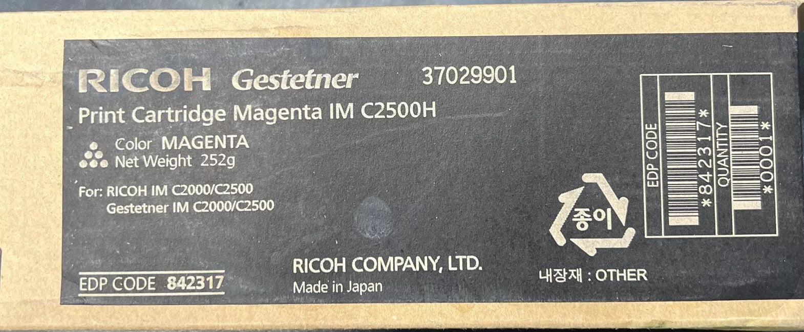 *SALE!* Genuine Ricoh 842317 Magenta Toner Cartridge for IM C2000 C2500H (10.5K)