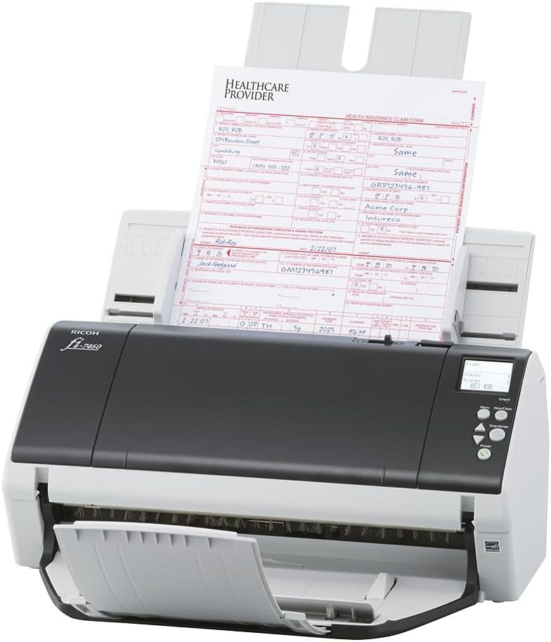 Ricoh/Fujitsu FI-7460 A3 Wide-Format Color Duplex Document Scanner 60PPM/100x Sheet ADF/600DPI [FI7460]