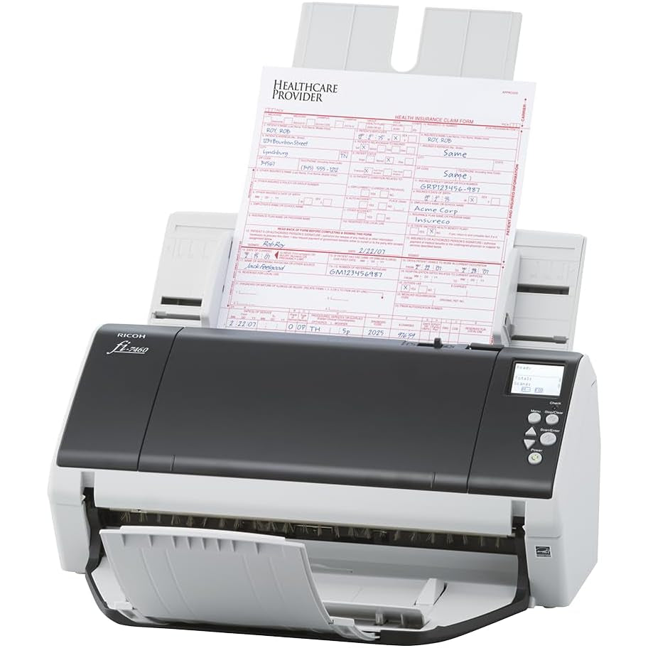 Ricoh/Fujitsu FI-7460 A3 Wide-Format Color Duplex Document Scanner 60PPM/100x Sheet ADF/600DPI [FI7460]