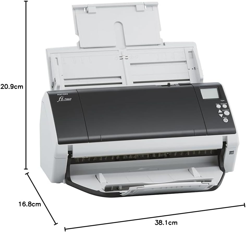 Ricoh/Fujitsu FI-7460 A3 Wide-Format Color Duplex Document Scanner 60PPM/100x Sheet ADF/600DPI [FI7460]