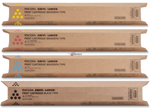 *SALE!* Genuine 4x Pack Ricoh Aficio MP-C2800 MP-C3300S Toner Cartridge Set [841128-841131]