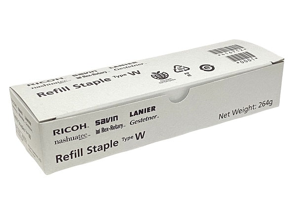 Genuine Ricoh/Lanier 416712 Staple Refill (Type W) for MPC4503 & MPC5503 8K Yield [Box of 4]