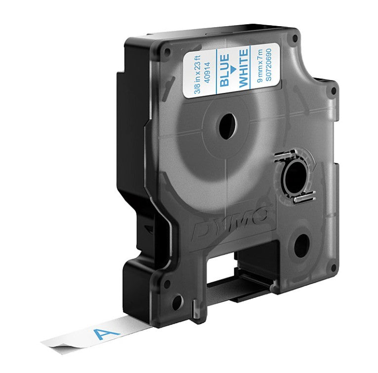 Genuine Dymo D1 Black-on-Clear Label Tape 6mm x 7m (S0720770 / 43610)