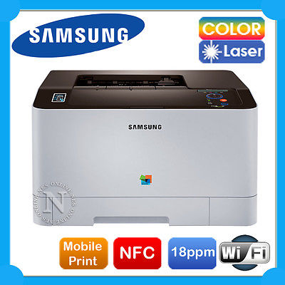 *Used* SAMSUNG Xpress SL-C410W A4 Color Laser Wireless Network Printer 18PPM CLT-K406