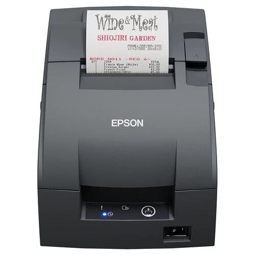 Epson TM-U220IIB-432 Ethernet+USB Receipt Printer with Auto Cutter & Power Supply – Black [C31CL27432]