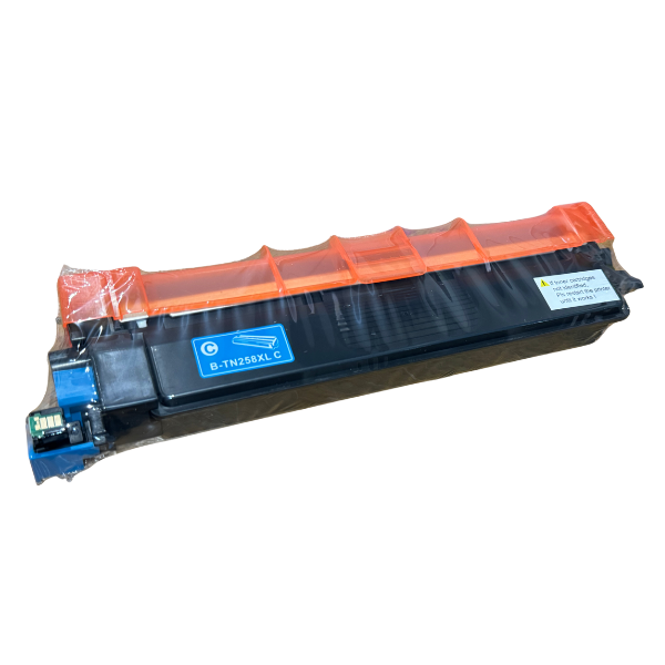 CT A-Grade Premium Compatible Brother TN-258XL Cyan Toner Cartridge High Yield (2.3K)