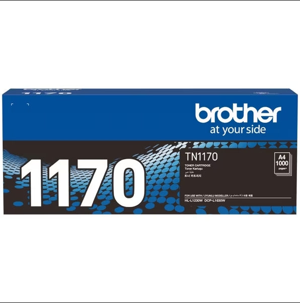 Genuine Brother TN1170 Black Toner Cartridge for HL-L1230W DCP-L1630W (1K)