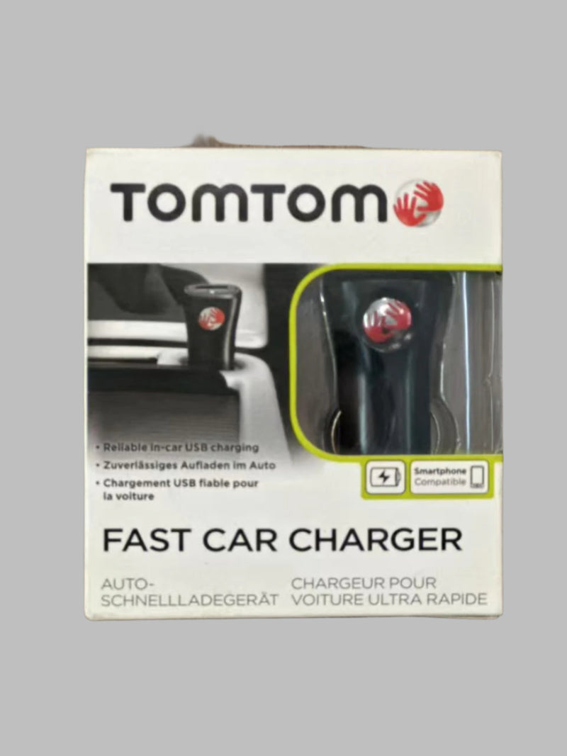 TomTom High Speed Fast Car Charger Sat Nav GPS & Smartphones or Tablets (2.1A) 9UUC.001.14