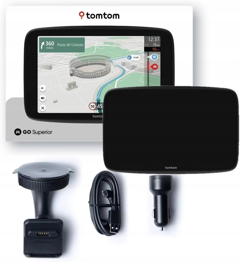 TomTom Car Sat Nav GO Superior 6" WiFi GPS Navigation+World Maps+Live Traffic Update [4YD60]