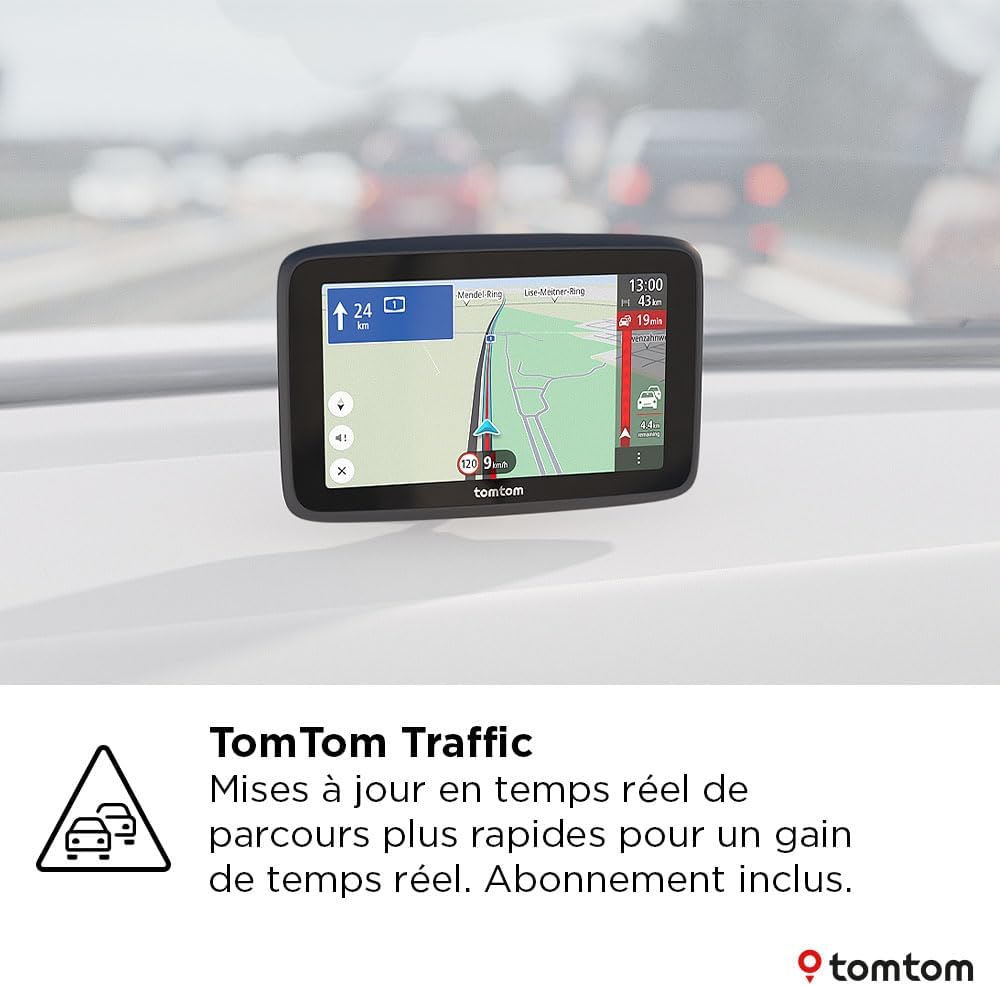 TomTom GO 6" Advanced Car Navigation GPS with Car Charger World Map+Traffic [4YF60] 1YF6.001.03