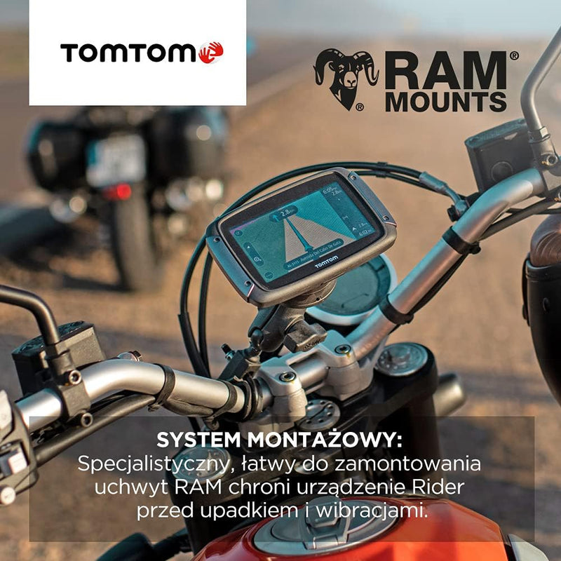 TomTom Motorcycle Sat Nav Rider 550 GPS NAVIGATION+WORLD MAP FREE Updates