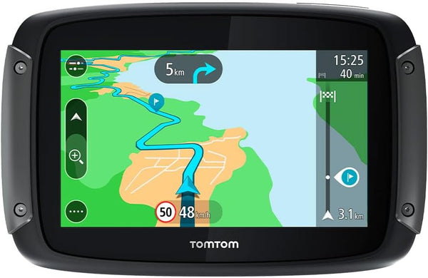 TomTom Motorcycle Sat Nav Rider 500 (4.3 Inch) Updates via Wi-Fi, EU Maps Preinstalled [4GF41]