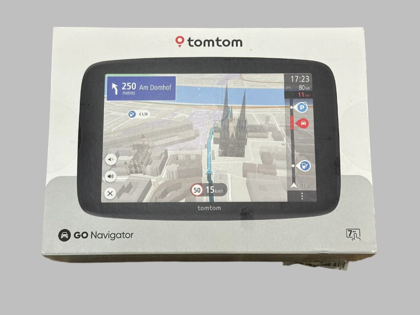 TomTom GO Navigator 7" Car Sat Nav GPS+AU Map+Traffic Update+Parking Space+Fuel [4YD70] 8YE7.002.100.1