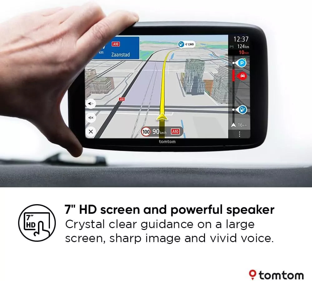 TomTom Car Sat Nav GO Superior 7" WiFi GPS Navigation+World Maps+Live Traffic Update [4YD70]