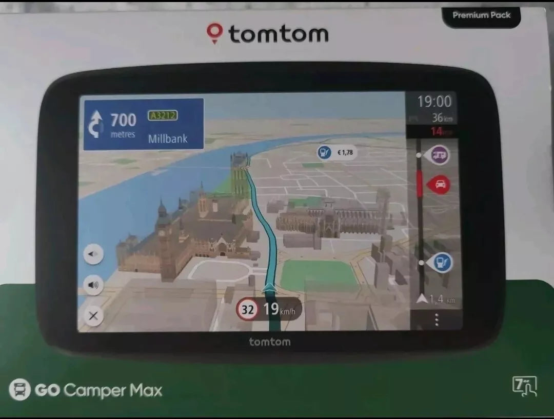 TomTom 7" GO Camper Max Navigation System GPS+World Map+Caravans+Motorhomes [4YB70]
