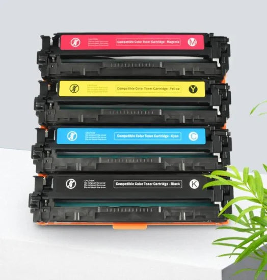 Bundle: 4x Pack Compatible HP Q3960A Q3961A Q3962A Q3963A Toner Cartridge Set 122A